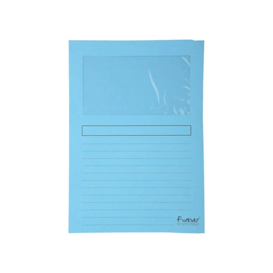 Exacompta Forever - 25 Chemises coin à fenêtre - 130 gr - couleurs assorties