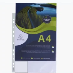 Exacompta Forever Opak - pochette perforée - pour A4 - crystal translucide (pack de 100)