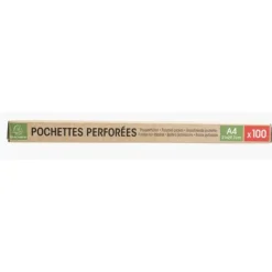 Exacompta Forever Opak - pochette perforée - pour A4 - crystal translucide (pack de 100)