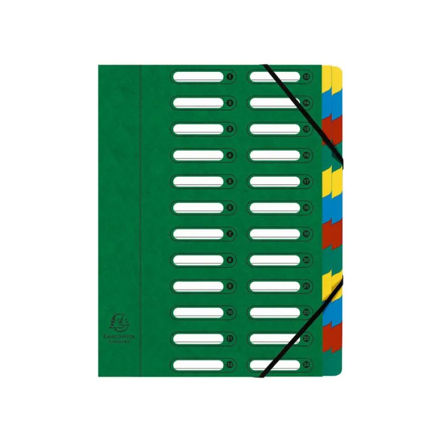 Exacompta Harmonika - Trieur à fenêtres 24 positions - disponible dans différentes couleurs