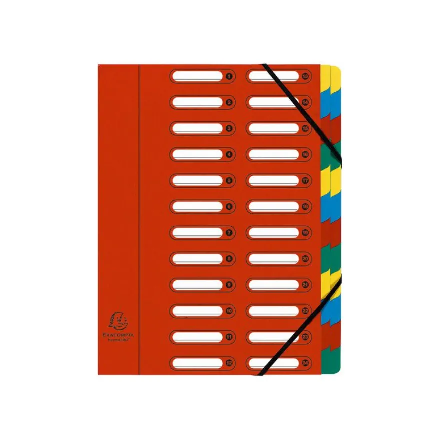 Exacompta Harmonika - Trieur à fenêtres 24 positions - disponible dans différentes couleurs