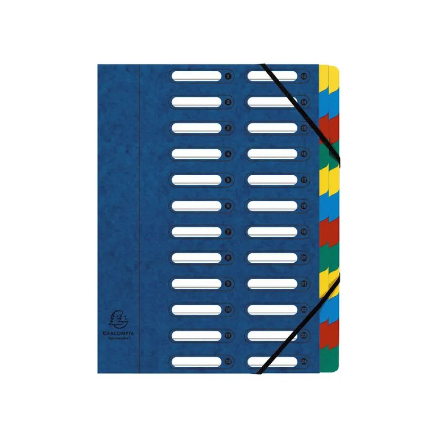 Exacompta Harmonika - Trieur à fenêtres 24 positions - disponible dans différentes couleurs
