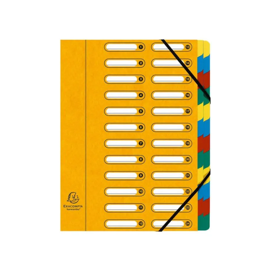Exacompta Harmonika - Trieur à fenêtres 24 positions - disponible dans différentes couleurs