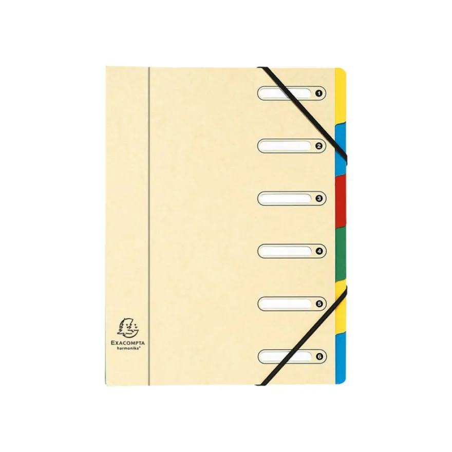Exacompta Harmonika - Trieur à fenêtres 6 positions - disponible dans différentes couleurs