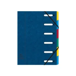 Exacompta Harmonika - Trieur à fenêtres 6 positions - bleu