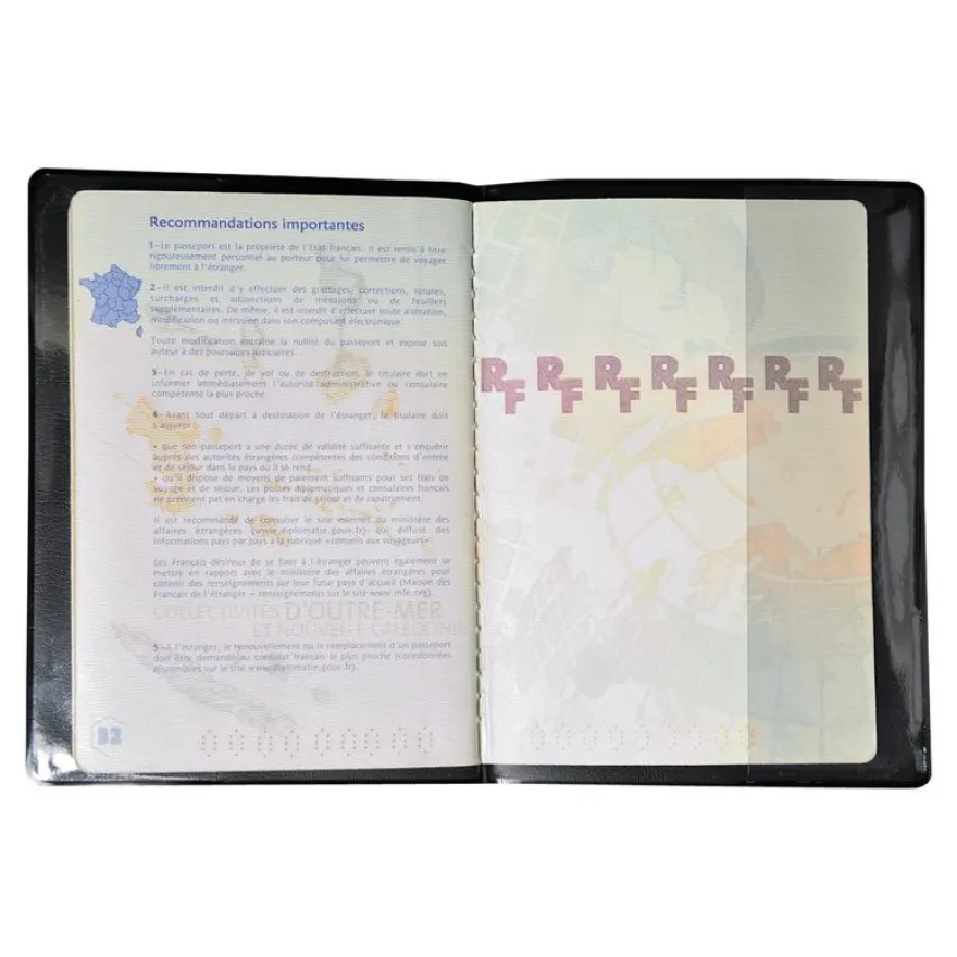 Exacompta Hidentity - Etui de protection de passeport - PVC - noir