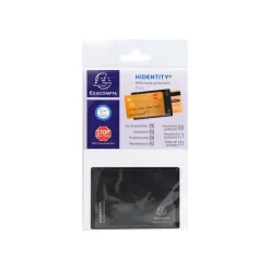 Exacompta Hidentity - Etui de protection de carte d'identité - PVC - noir