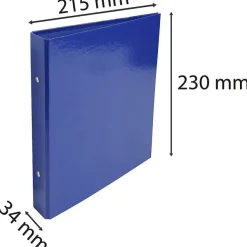 Exacompta Iderama - Classeur 2 anneaux - Dos 25 mm - 17 x 22 cm - bleu foncé