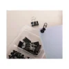Exacompta Iderama - Kit de 58 attaches (pince-notes, trombones et punaises) - noir