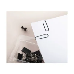 Exacompta Iderama - Kit de 58 attaches (pince-notes, trombones et punaises) - noir