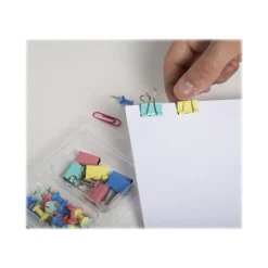 Exacompta Iderama - Kit de 58 attaches (pince-notes, trombones et punaise - couleurs pastels assorties