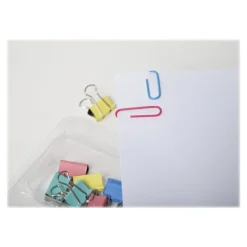 Exacompta Iderama - Kit de 58 attaches (pince-notes, trombones et punaise - couleurs pastels assorties