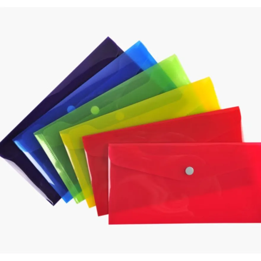 Exacompta Iderama - Pochette enveloppe - format 10 x 21 cm - bouton pression - disponible dans différentes couleurs