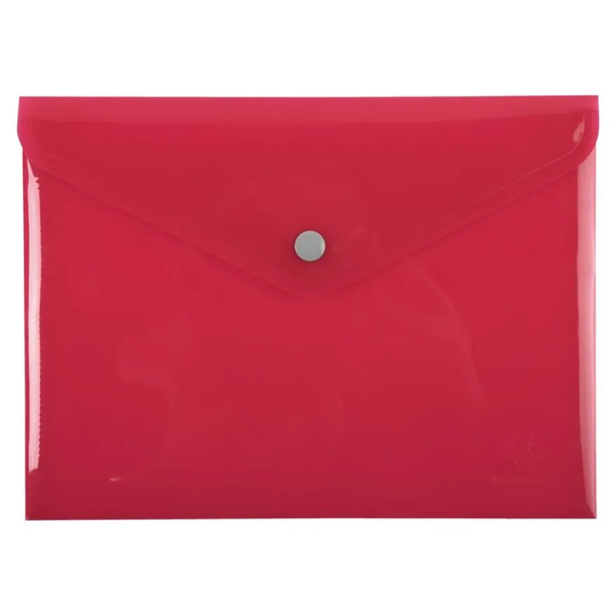 Exacompta Iderama - Pochette enveloppe - format A5 - bouton pression - disponible dans différentes couleurs