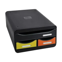 Exacompta Iderama Small-Box - Module de classement 3 tiroirs - arlequin