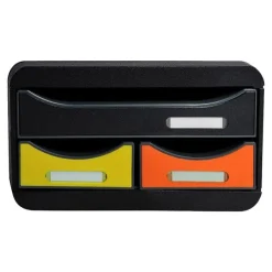 Exacompta Iderama Small-Box - Module de classement 3 tiroirs - arlequin