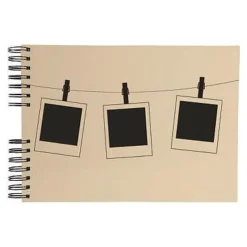 Exacompta Instants - Album photos à spirale 32 x 22 cm - 50 pages - beige