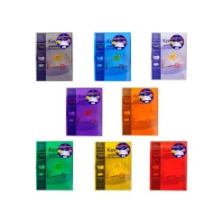 Exacompta Kover - Protège cahier avec rabats-pochettes - 24 x 32 cm - Disponible dans différentes couleurs translucides