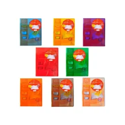 Exacompta Kover - Protège cahier avec rabats-pochettes - 17 x 22 cm - Disponible dans différentes couleurs translucides