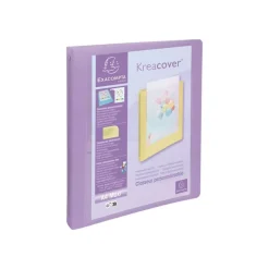 Exacompta Kréacover Pastel - Classeur à anneaux personnalisable - Dos 40 mm - A4 - pour 275 feuilles - disponible dans différentes couleurs