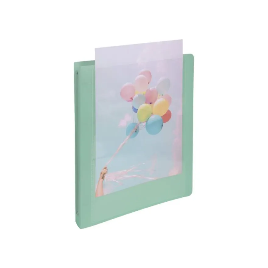 Exacompta Kréacover Pastel - Classeur à anneaux personnalisable - Dos 40 mm - A4 - pour 275 feuilles - disponible dans différentes couleurs