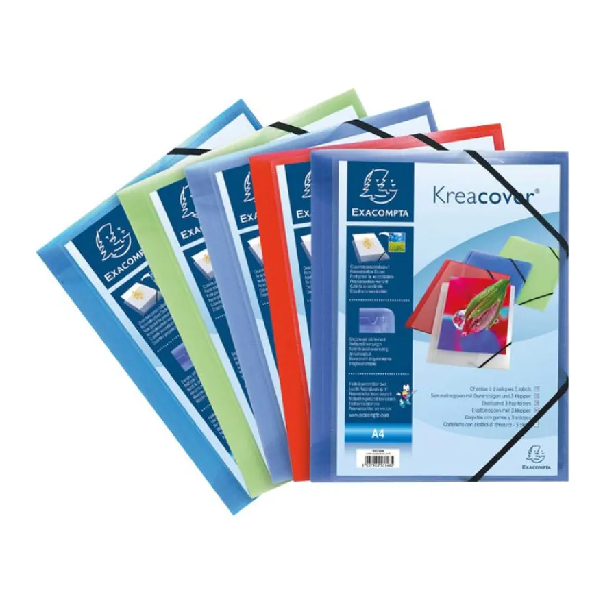 Exacompta KreaCover - Chemise personnalisable à rabats - A4 - disponible dans différentes couleurs