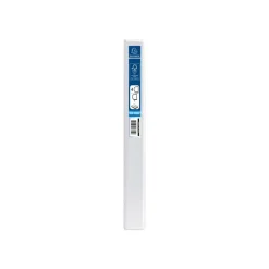 Exacompta Kreacover - Classeur à anneaux personnalisable - Dos 38 mm - A4 Maxi - pour 100 feuilles - blanc - 2 pochettes extérieures
