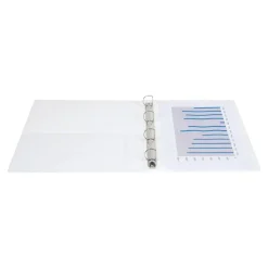 Exacompta Kreacover - Classeur à anneaux personnalisable - Dos 30 mm - A4 Maxi - pour 200 feuilles - blanc - 2 pochettes extérieures