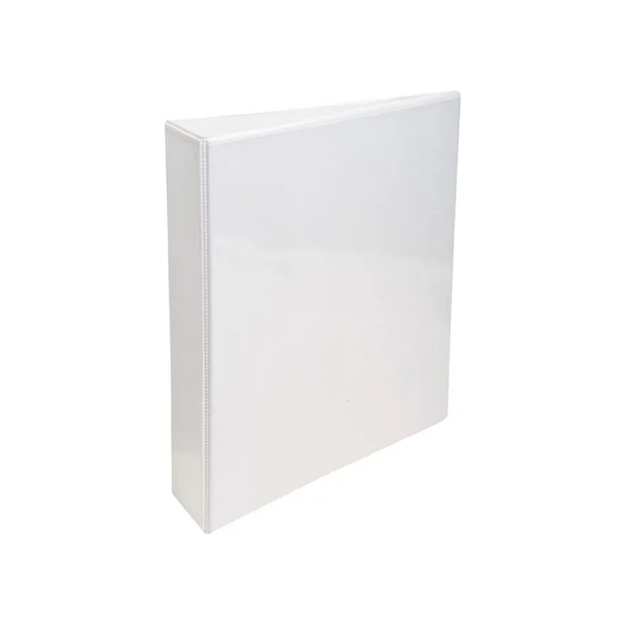 Exacompta Kreacover - Classeur à anneaux personnalisable - Dos 47 mm - A4 Maxi - pour 200 feuilles - blanc - 3 pochettes extérieures