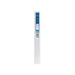 Exacompta Kreacover - Classeur à anneaux personnalisable - Dos 38 mm - A4 Maxi - pour 100 feuilles - blanc - 3 pochettes extérieures