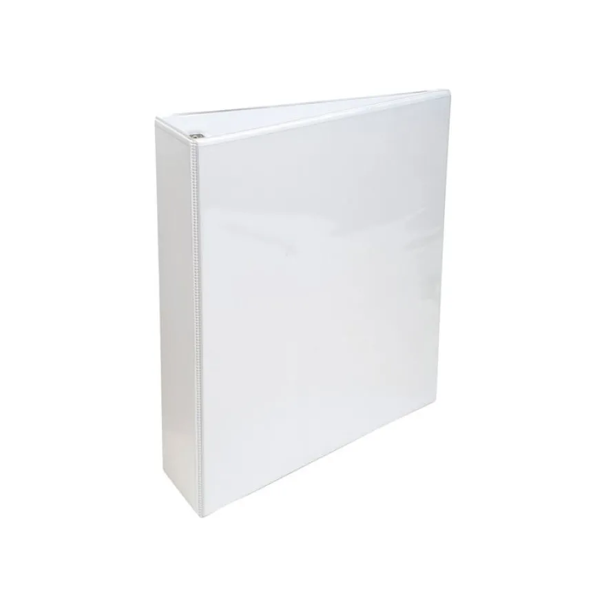 Exacompta Kreacover - Classeur à anneaux personnalisable - Dos 70 mm - A4 Maxi - blanc - 3 pochettes extérieures