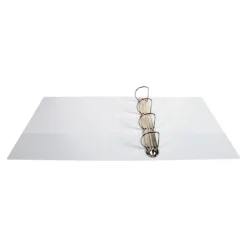 Exacompta Kreacover - Classeur à anneaux personnalisable - Dos 60 mm - A4 Maxi - blanc - 3 pochettes extérieures