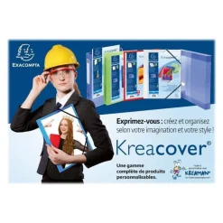 Exacompta KreaCover - Porte vues personnalisable - 80 vues - A4 - disponible dans différentes couleurs