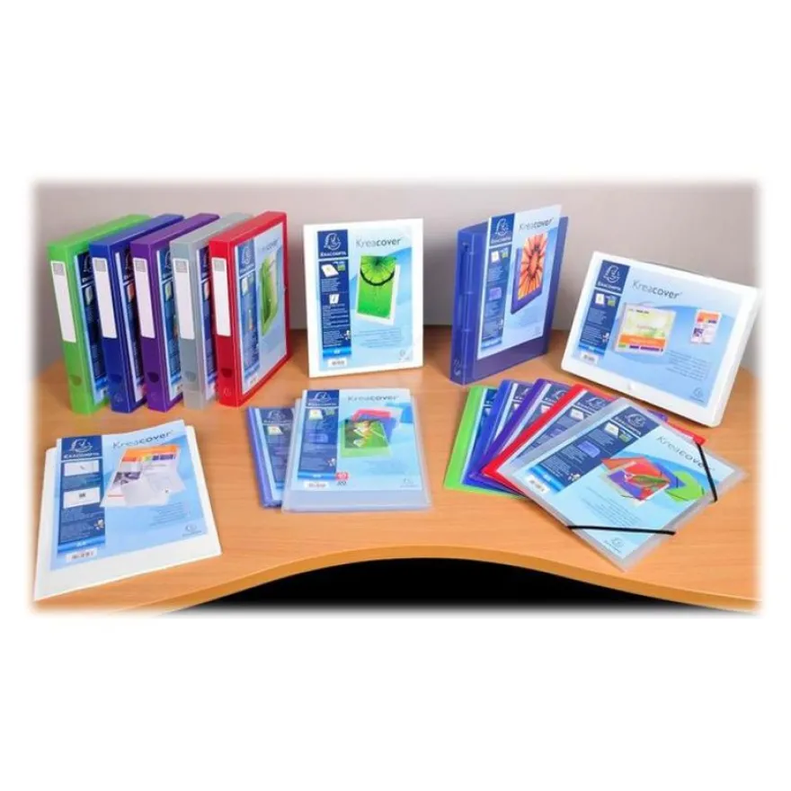 Exacompta KreaCover - Porte vues personnalisable - 120 vues - A4 - disponible dans différentes couleurs