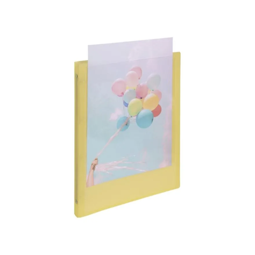 Exacompta Kreacover Pastel - Classeur 4 anneaux personnalisable - Dos 20 mm - A4 - pour 140 feuilles - disponible dans différentes couleurs
