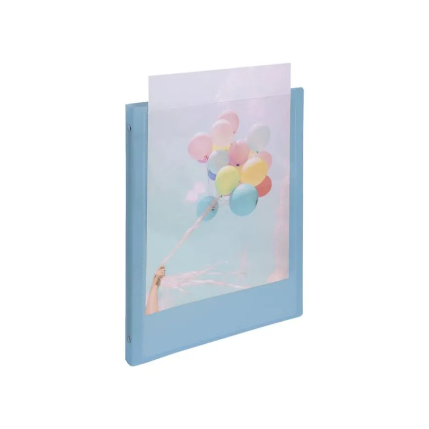 Exacompta Kreacover Pastel - Classeur 4 anneaux personnalisable - Dos 20 mm - A4 - pour 140 feuilles - disponible dans différentes couleurs
