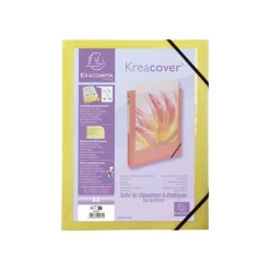 Exacompta Kreacover Pastel - Boîte de classement personnalisable - dos 40 mm - disponible dans différentes couleurs pastels