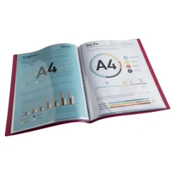 Exacompta MAÏA - Porte vues recyclé - 80 vues - A4 - disponible dans différentes couleurs