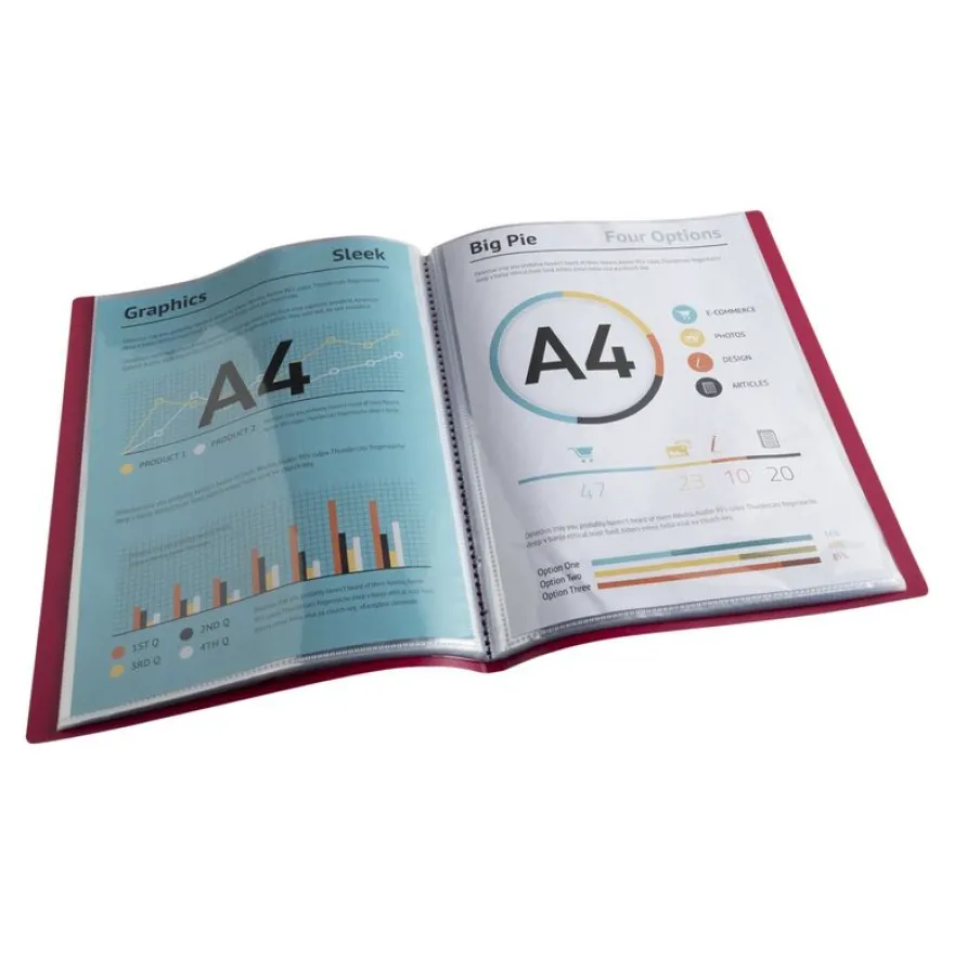 Exacompta MAÏA - Porte vues recyclé - 40 vues - A4 - disponible dans différentes couleurs