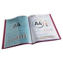 Exacompta MAÏA - Porte vues recyclé - 60 vues - A4 - disponible dans différentes couleurs