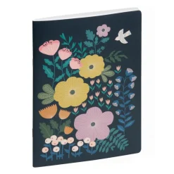 Exacompta Mini Labo All In One - Recharge pour bloc-notes - 150 x 210 mm - 32 feuilles / 64 pages - papier blanc - ligné - couverture bleue
