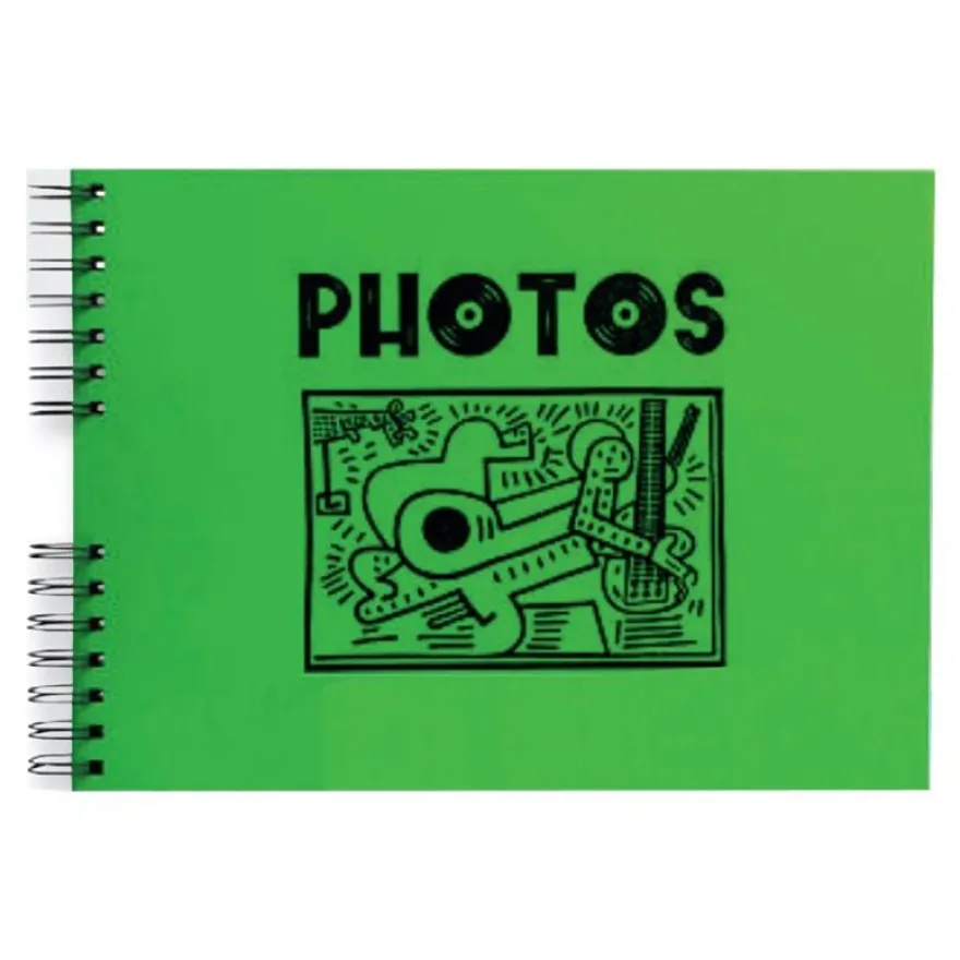 Exacompta Musicart - Album photo spiralé - 50 pages - 32 x 22 cm - vert