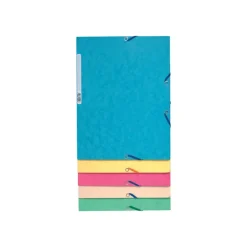 Exacompta Nature Future - 10 Chemises à 3 rabats - A4 - pour 250 feuilles - couleurs pastels assorties