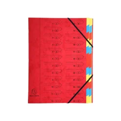 Exacompta Nature Future - Parapheur 24 compartiments - rouge