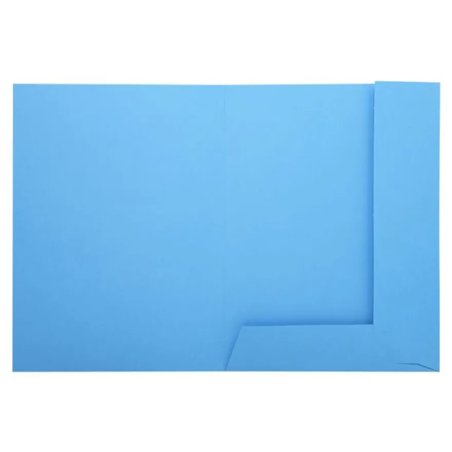 Exacompta Nature Future Jura 250 - Chemise à 2 rabats - pour A4 - capacité : 200 feuilles - bleu clair (pack de 50)
