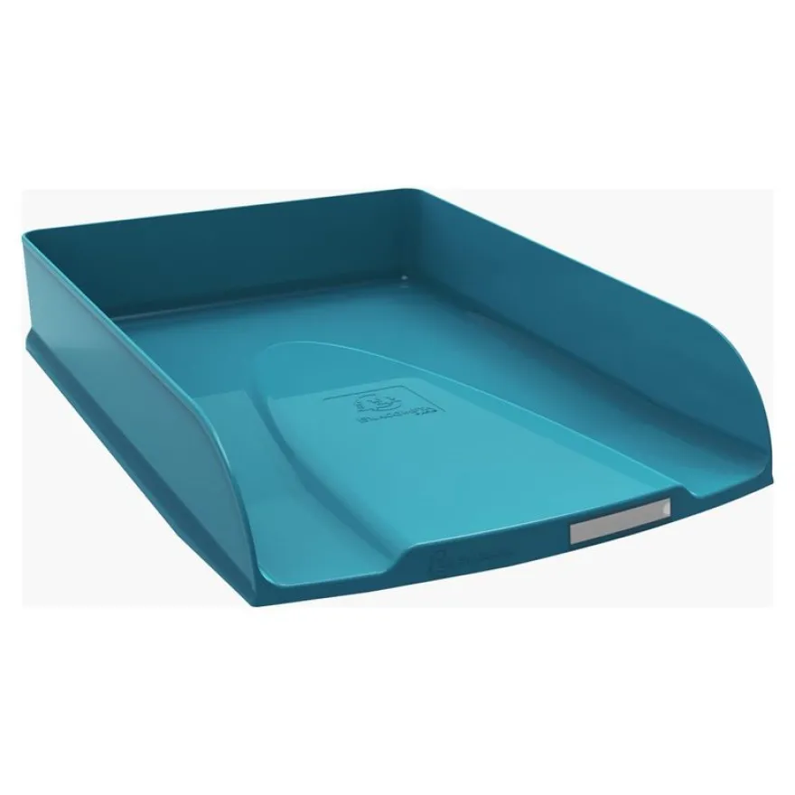 Exacompta NeoDeco - Corbeille à courrier bleu canard - A4+