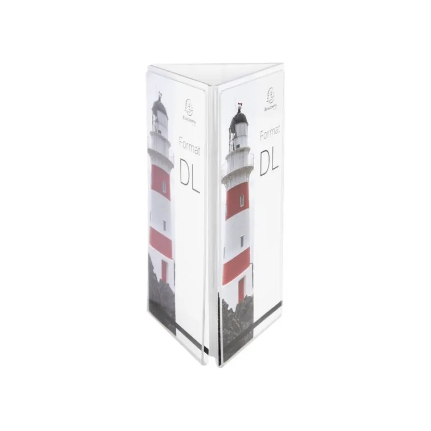 Exacompta Office - Triptyque pour DL (210 x 99 mm) - cristal