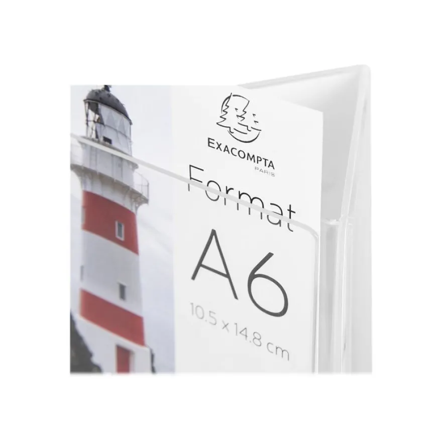Exacompta Office - Triptyque pour A6 - cristal