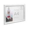 Exacompta Office cadre - Cadre mural clipsable pour A4 - aluminium/cristal