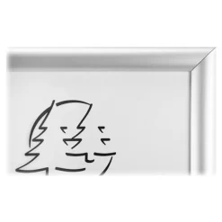 Exacompta Office cadre - Cadre mural clipsable pour A1 - aluminium/cristal